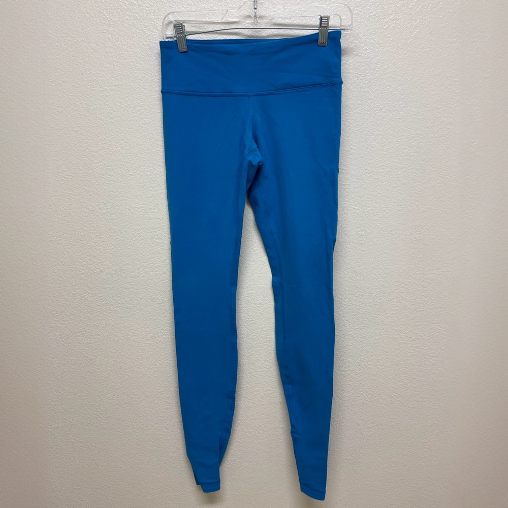 LuluLemon Athletica Leggings Size 4 Blue Wunder Under Midrise